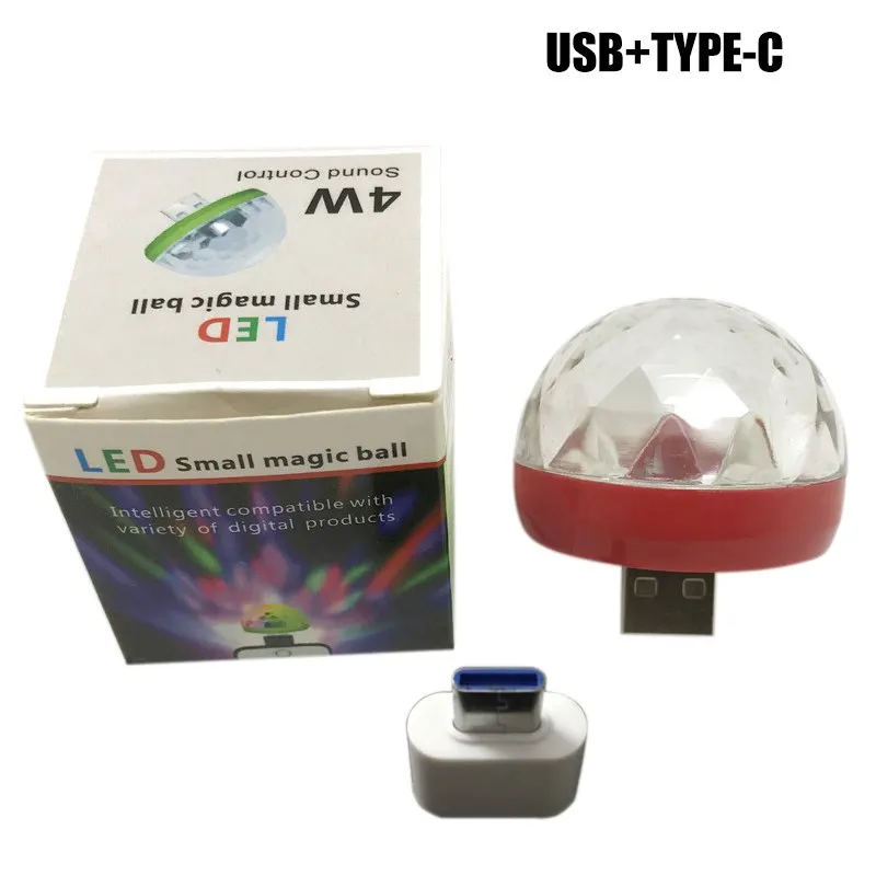 Стиль 3 с usb-портом, светодиодная rgb диско-сценическая лампа для вечеринки клуб диджей КТВ Портативный Волшебный телефон шаровая лампа 3 USB порт шариковая лампа - Цвет: Зеленый