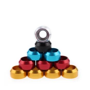 

M5 M6 M8 Crown-shaped Gasket Cup head Hex Washer Aluminum Alloy Washers License Plate Anti-loose Color Gaskets 14mm/18mm/20mm OD