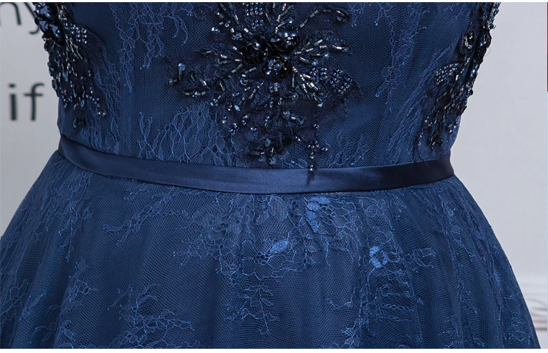 Сексуальные темно-синие кружевные вечерние платья с v-образным вырезом размера плюс, роскошные бисерные Аппликации, трапециевидные Длинные вечерние платья в пол с открытой спиной