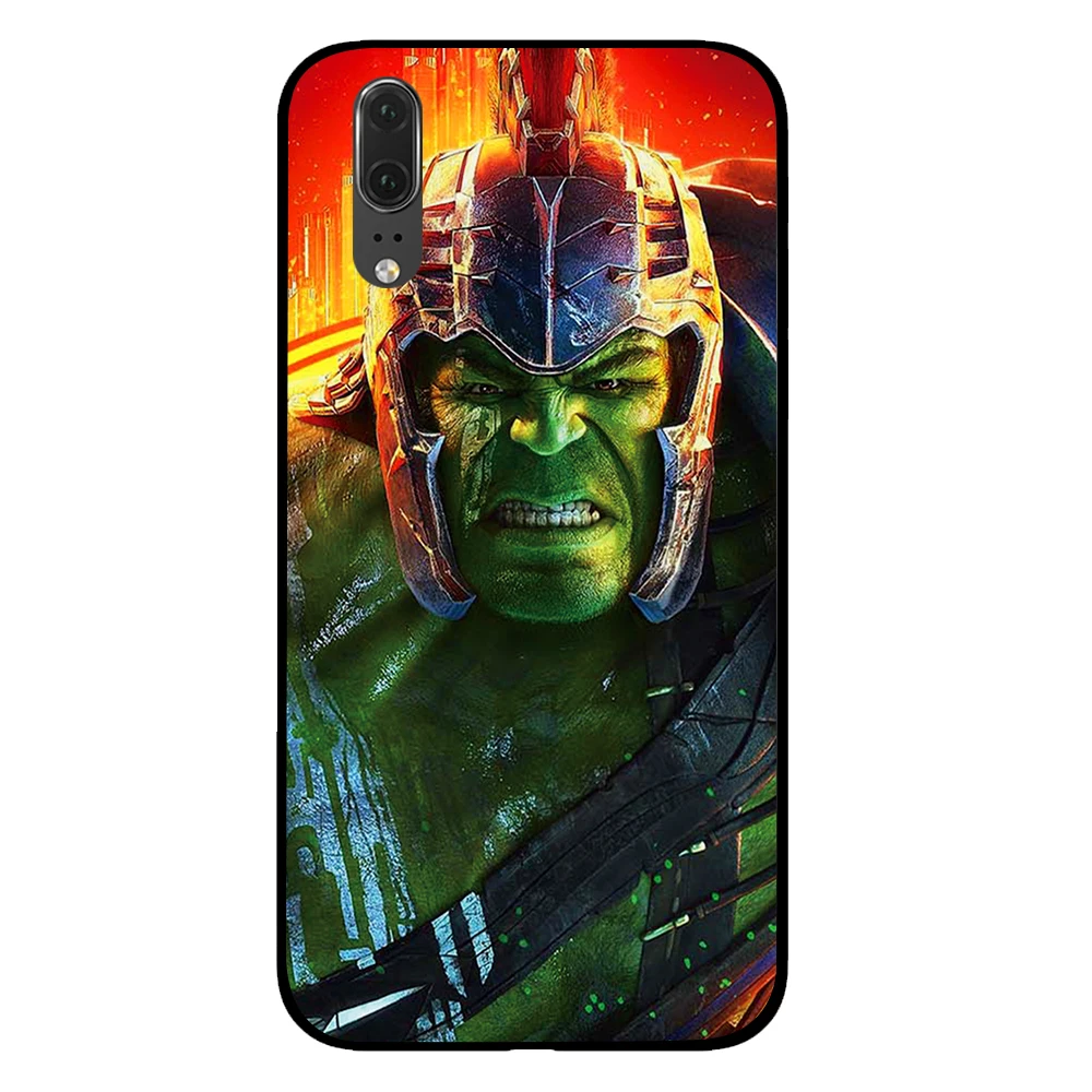 Ironman и Hulk Marvel Comic черный чехол для телефона huawei P30 P20 mate 10 20 Pro Lite Nova 3 4 3i чехол - Цвет: 3