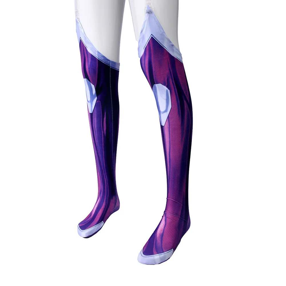 Starfire Подростковый Костюм титана спандекс 3D печать Starfire Маскарадные Костюмы супергероев зентай костюмы на Хэллоуин для женщин
