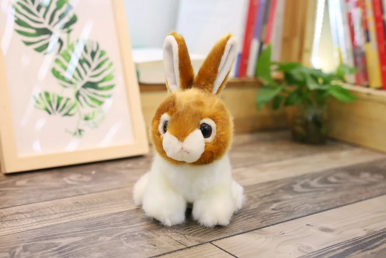 20/28 см Плюшевые игрушки Моделирование Кролик сидячая кукла осанки Короткие Плюшевые ботинки маленьким белым кроликом куклы игрушки для детей XC019