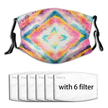 

Tie-Dye Pattern Men And Women Adult Outdoor Washable Dust Breathable Masker Filter Reusable