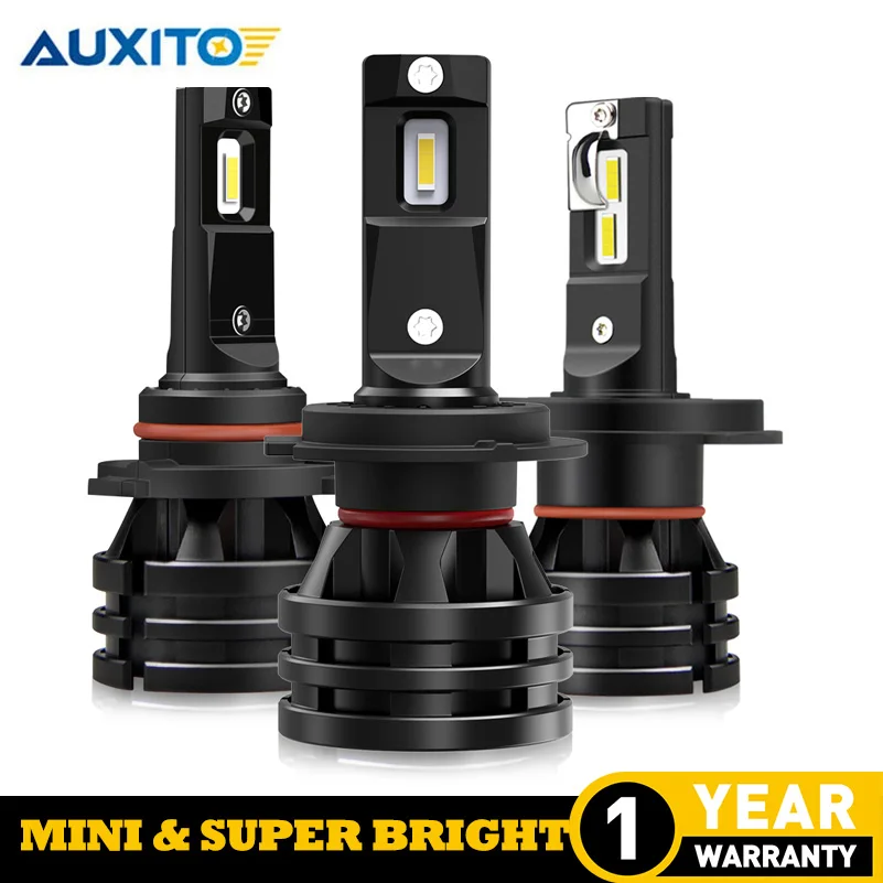 Светодиодный налобный фонарь AUXITO H7 16000LM H11 H4 9003 H8 H9 9005 9006 HB3 HB4 турбо светодиодный