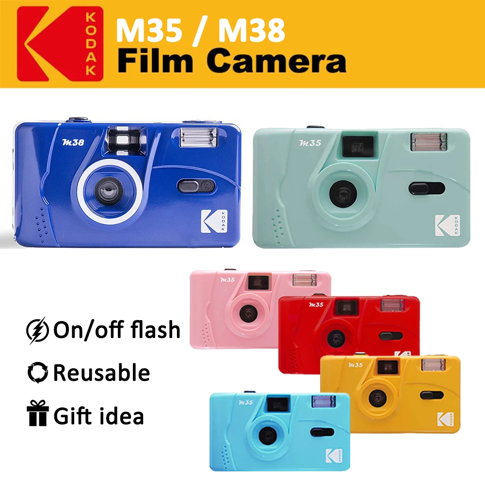 KODAK винтажная Ретро M35 / M38 35 мм многоразовая пленочная камера небесно