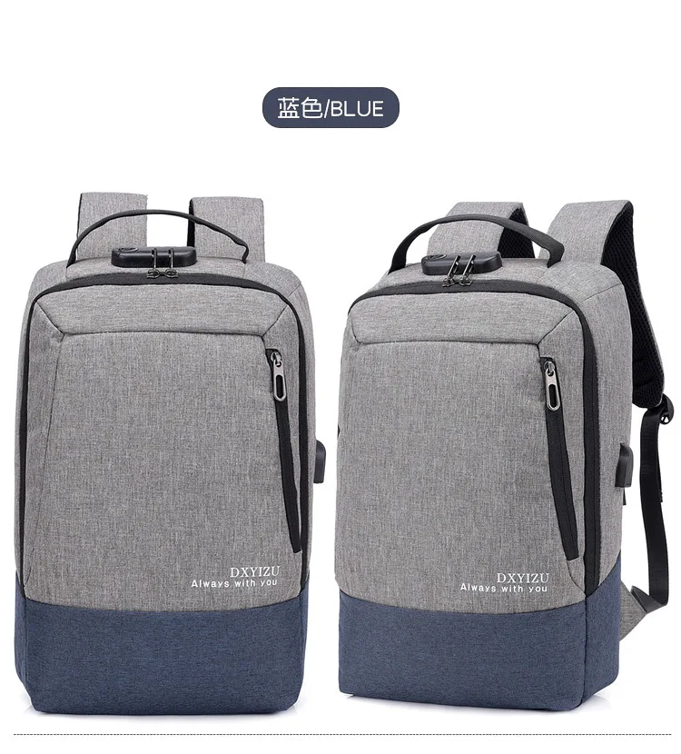 Мужские рюкзаки с usb зарядкой и противоугонной защитой, рюкзаки для ноутбука, Мужская водостойкая сумка, подходит под 17 дюймов, рюкзак для компьютера