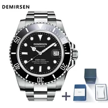

Demirsen Luxury Brand Automatic Watch Business Stainless Steel Waterproof Sapphire Glass Luminous Casual Men Wristwatch