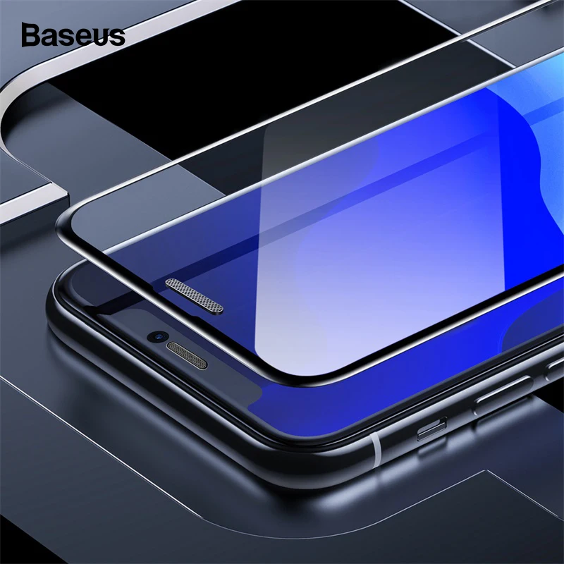 

Baseus 0.3mm Screen Protector For iPhone 11 Pro Xs Max X Xr Full Cover Tempered Glass Protective Film For iPhone 11 Protection