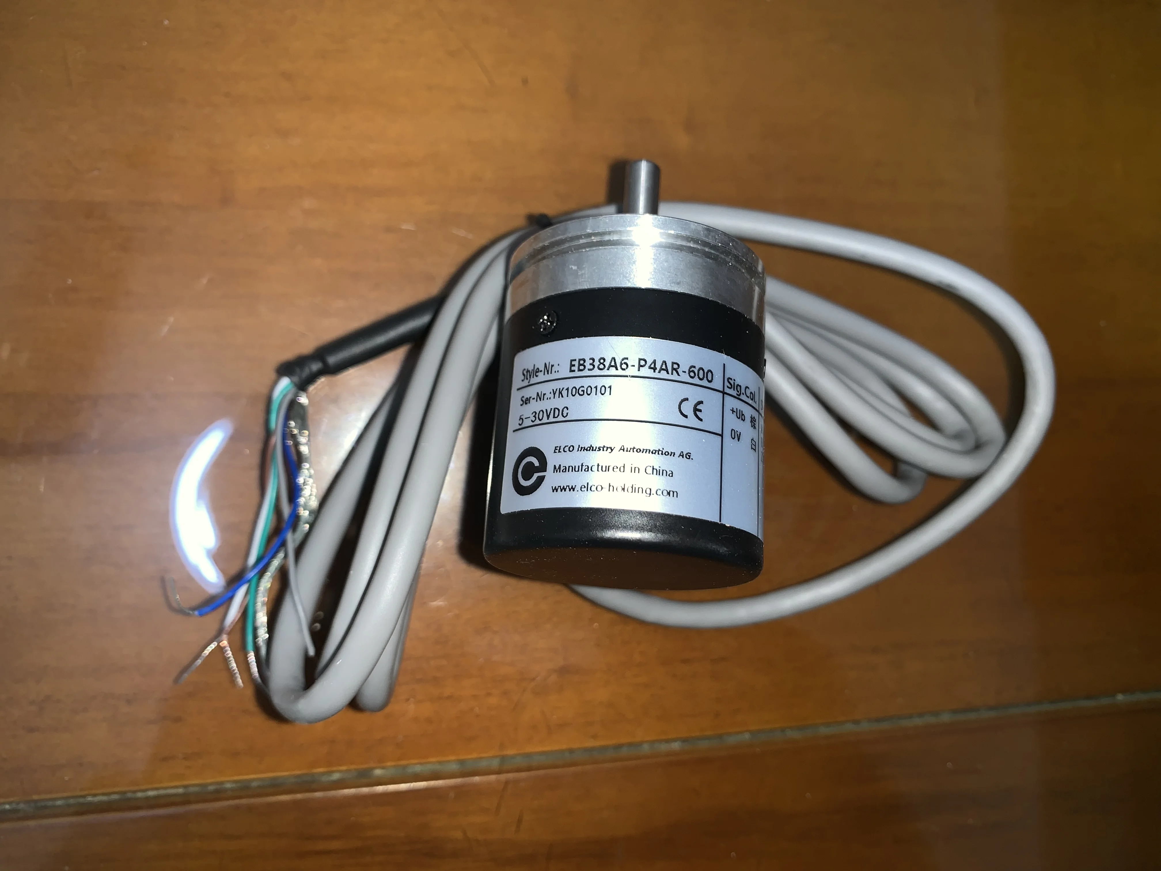 Elco Eb38a6-p4ar-600 Rotary Encoder Cable Eb38a6 P4ar 1024 600 360 2000 ...