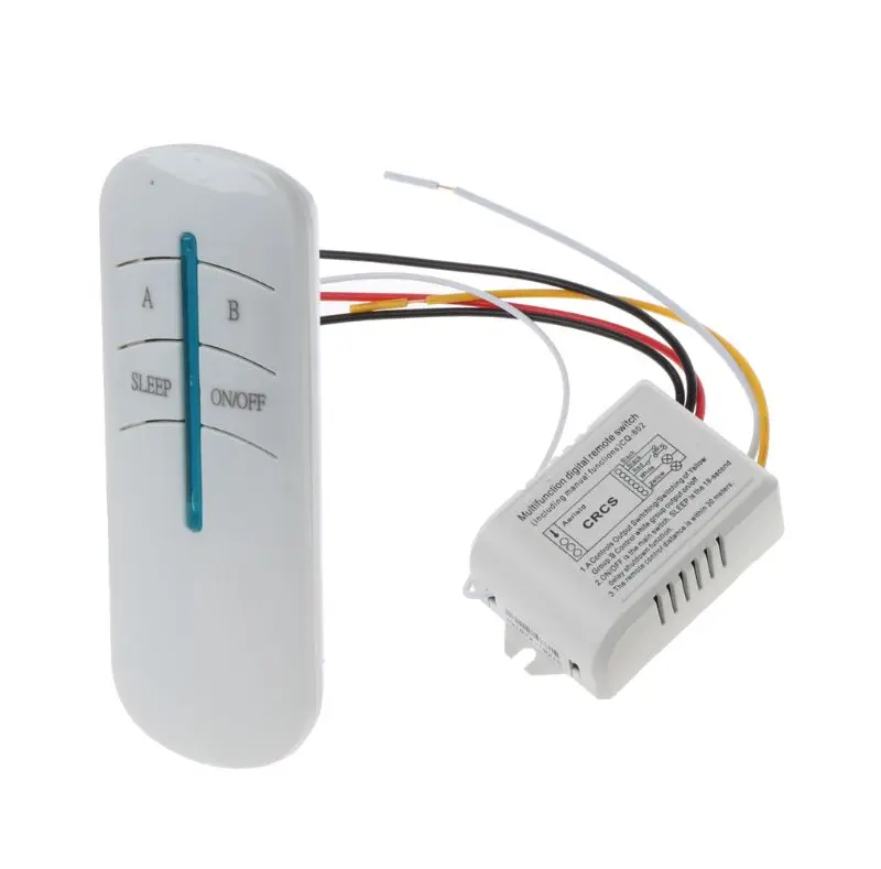  3 Port 220V Wireless Lamp Remote Control ON/OFF Switch Kit Receiver Transmitter 94PC - 4000216541231