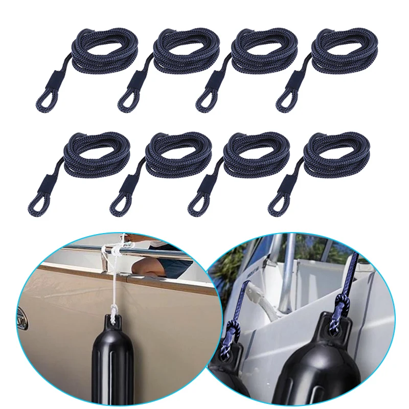 Boat Fender Line Thickness Double Braided Fender Lines Marine Mooring