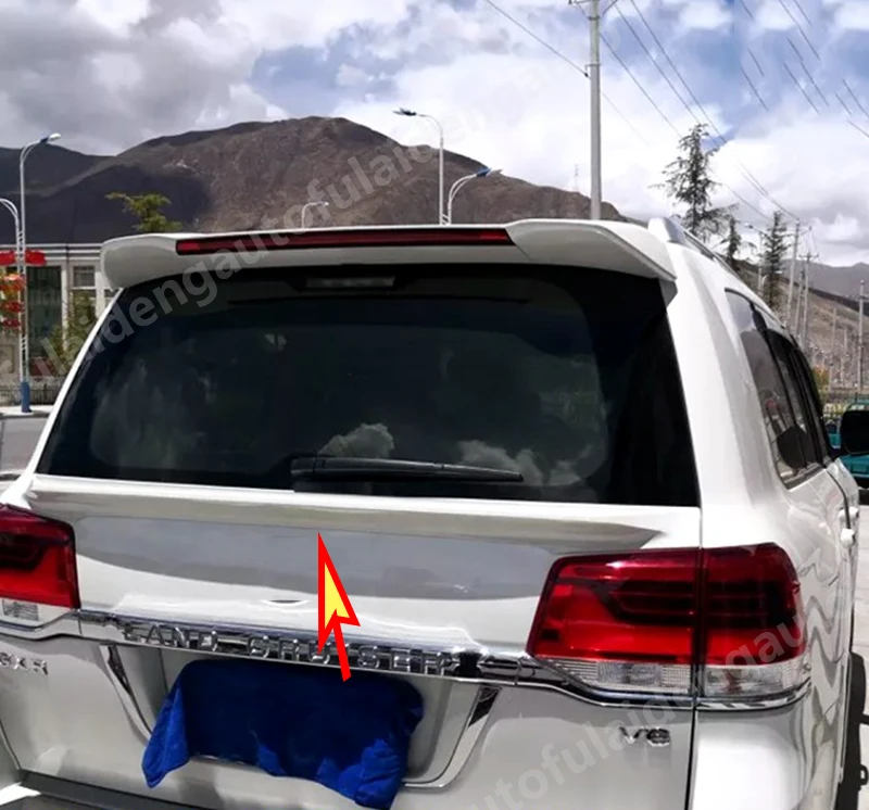 1 шт. для Land Cruiser LC200- ABS задний багажник для губ Средний спойлер крыло автомобиля аксессуары для укладки