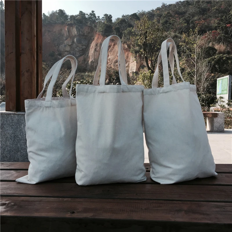 10 pieces/lot  Nature Cotton Tote Bags,Plain cotton bags,Cotton Shoulder Bags,Custom Size Logo Print Accept 6