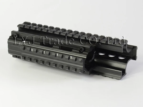 Yugo M70 AK Quad Rail Handguard для лазерных точечных прицелов Riflescope Mount V-cut for Co-witness with Iron Sights MTU011