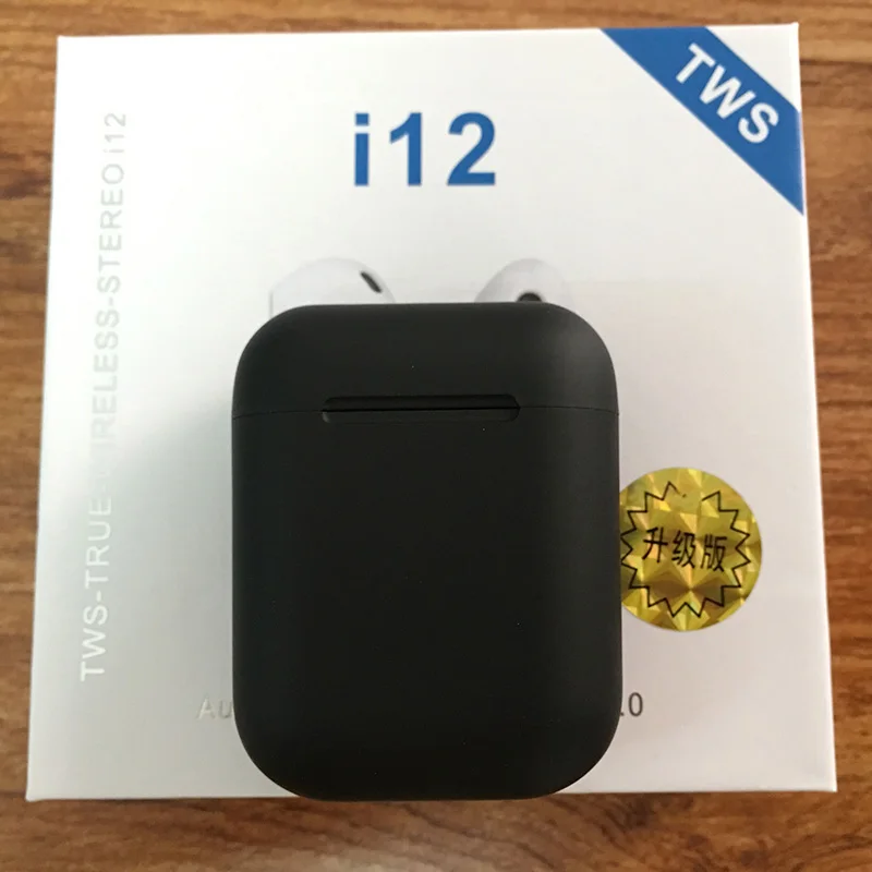 

Pop up i12 TWS Wireless Bluetooth 5.0 Earphone Sports Sweatproof eardphone Touch Portable Earbuds for i20 i30 i60 i80 i90 i100