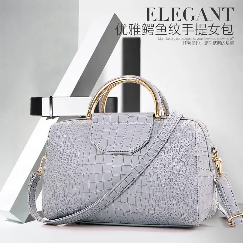 

2019 New Style Korean-style Stone Pattern Lady Bags Versatile Trend Women's Shoulder Square Sling Bag Handbag Bag