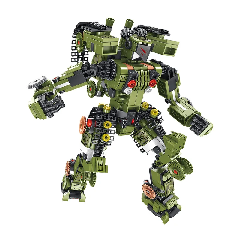 

Pan luo si 621021 Military Series Type 99 Main Battle Tank Deformation Robot Children Assembled Building Blocks Toy
