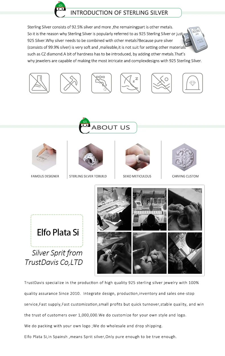 ElfoPlataSi,, 925, твердые, Настоящее серебро, бусины, 925, браслет для женщин, жены, девушек, леди, хорошее серебро, ювелирное изделие, ED63