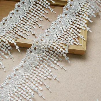 

3 Yards White Venice Lace Trim Tassel Fringe Lace Trim DIY Apparel Sewing Garment Curtain Home Textile Decorative Lace Trimming