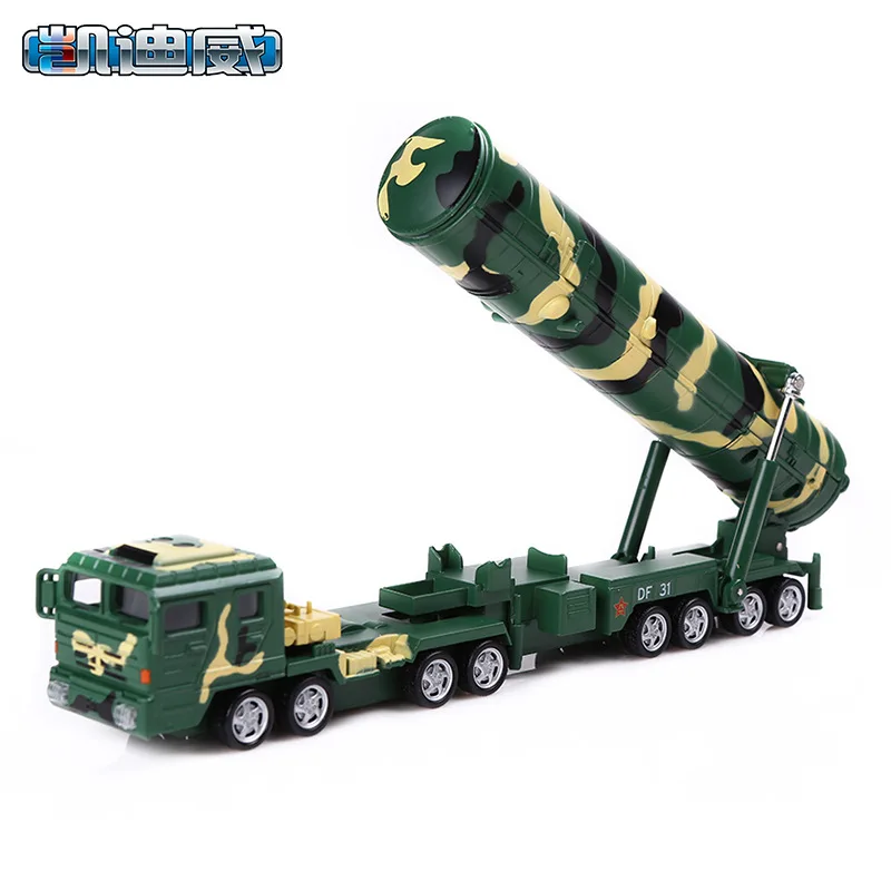 

Cadeve Alloy Military Model DongFeng 31A Intercontinental Ballistic Missile Launchers Children Toy Car Model