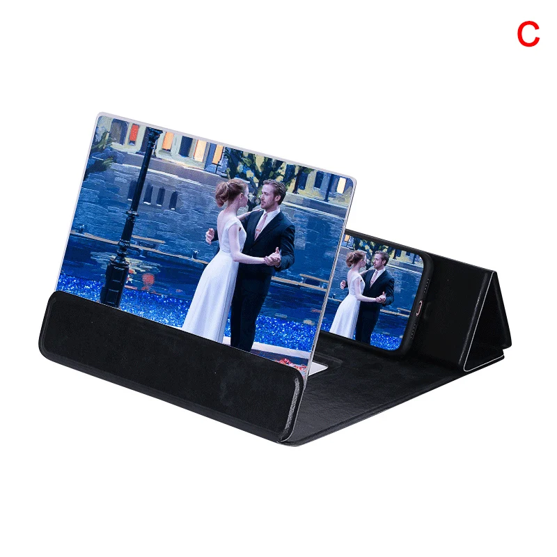 12 zoll 3D Bildschirm Lupe Handy Faltbare Bildschirm Enlarger Video Film Verstärker Halter Stehen Neue Ankunft-in Handy-Halter & Ständer aus Handys & Telekommunikation bei
