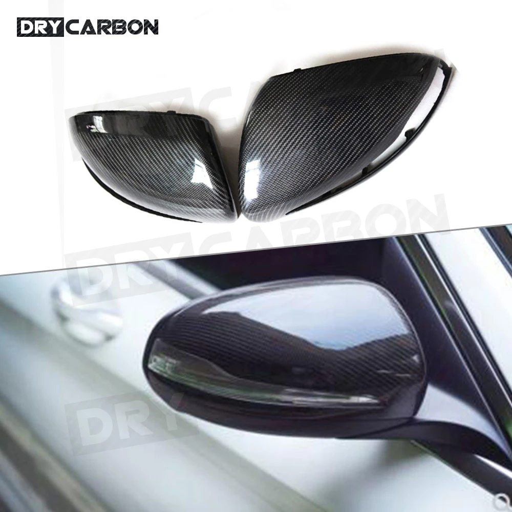 

For C Class E Class Dry Carbon Fiber Rear View Mirror Caps for Benz W205 W213 2015-2019 Replacement Style Side Mirror Covers