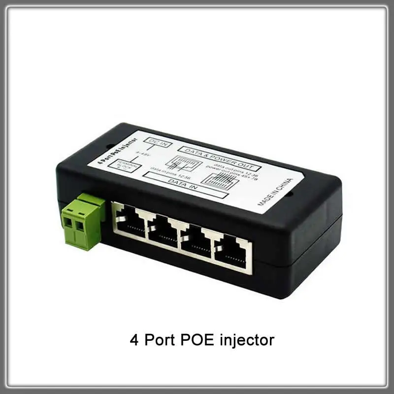 POE S1 S2 4 порта 8 портов Инжектор разветвитель для сети видеонаблюдения