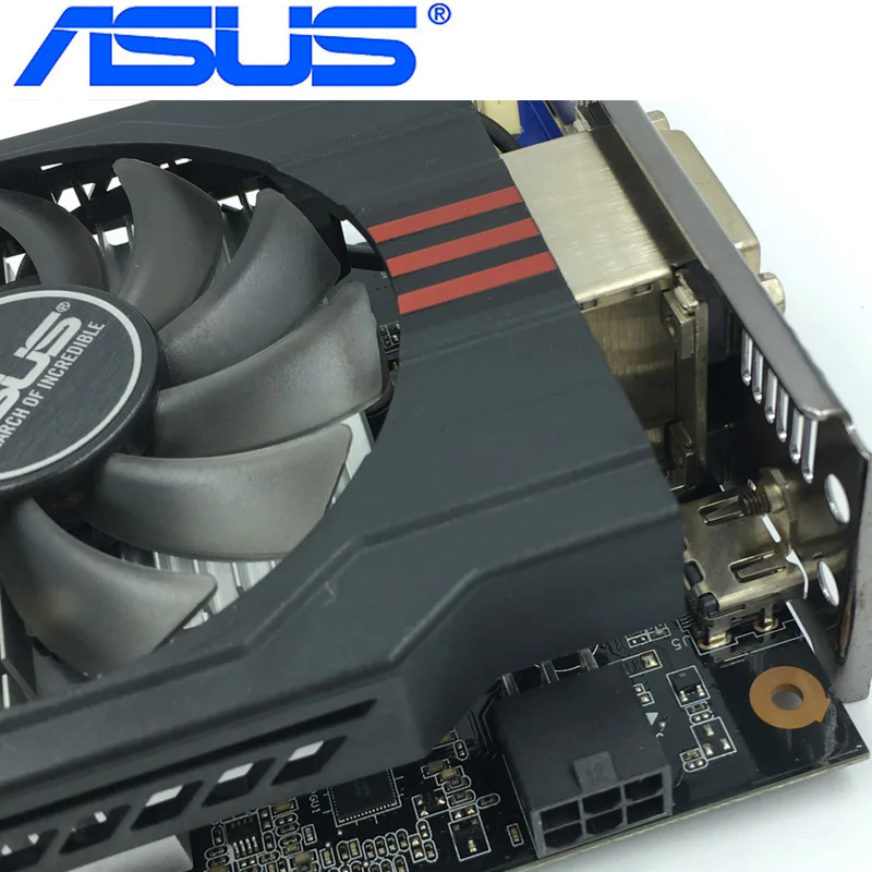 ASUS, оригинальная Видеокарта GTX 750 Ti, 2 Гб, 128 бит, GDDR5, видеокарты для nVIDIA Geforce GTX 750Ti, используемые карты VGA 1050, GTX750 TI