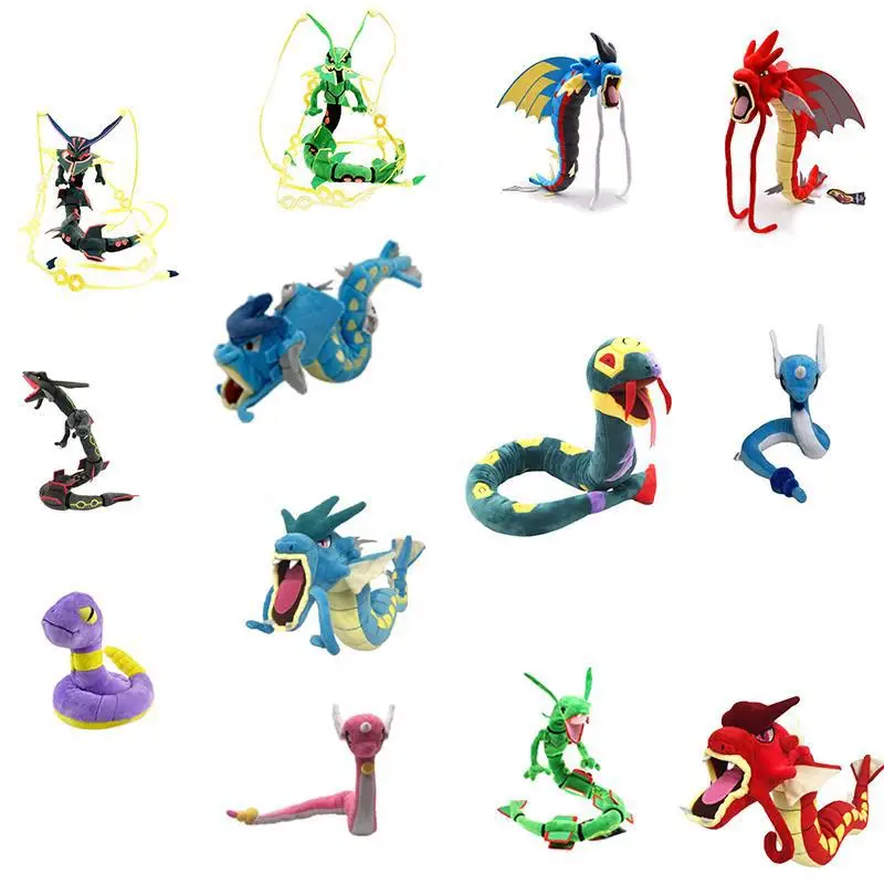 Плюшевые игрушки в виде покемона Rayquaza Dragonair Gyarados со скелетные мягкие плюшевые