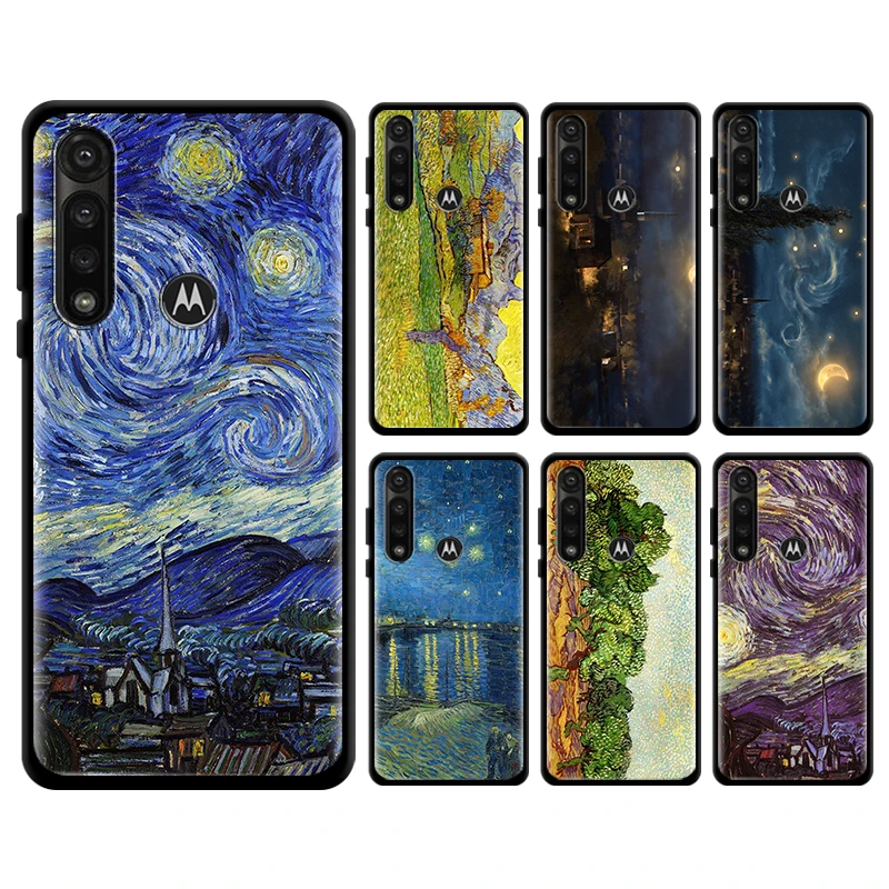 Звездная ночь Ван Гог для Moto G8 G9 Play E7 Plus Power Lite One Fusion E6s Edge G стилус чехол телефона