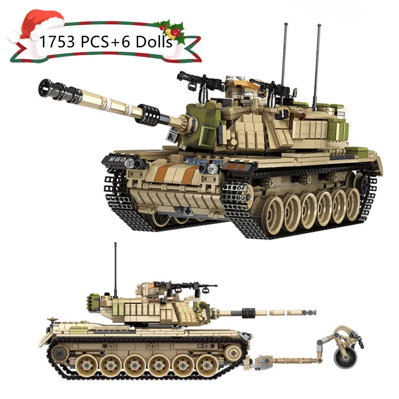 Модель основного боевого танка Израиль M60 Magach строительные блоки военное оружие