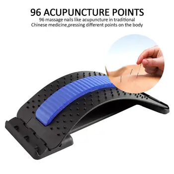 

Lumbar Massage Lumbar Corrector Correct Back Care Health ABS Black Tensioner Orthosis Back Massager Magic Relaxation Stretcher