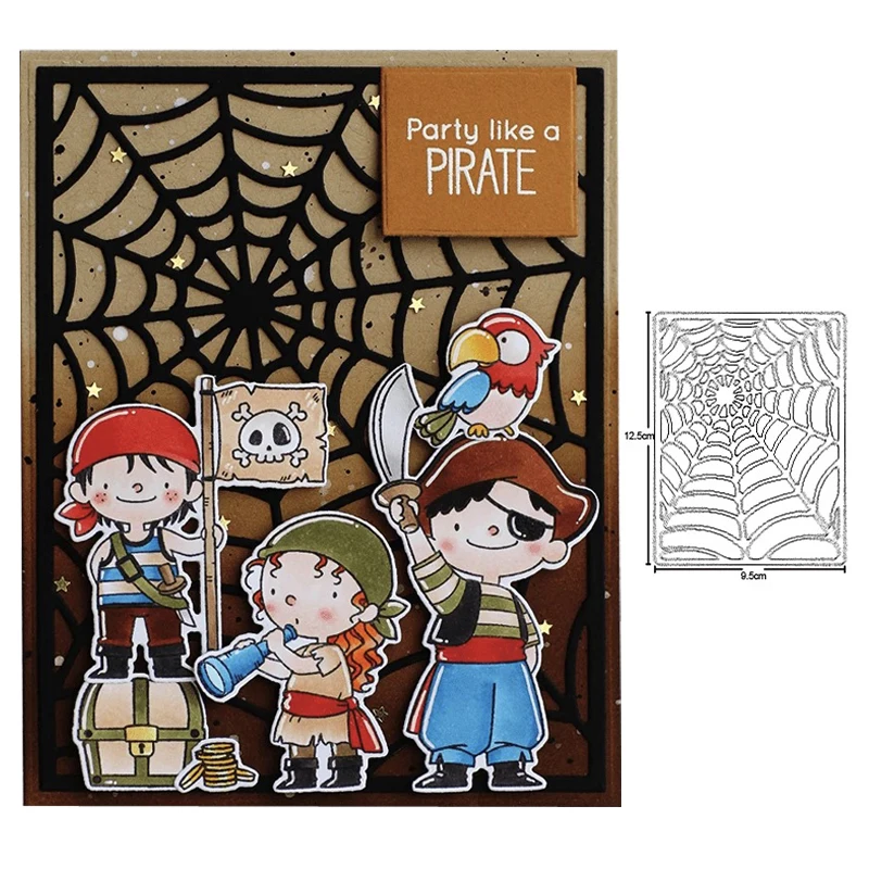 

Spider Web metal dies Background Frame Cutting Dies Stencils for DIY Scrapbooking dies Decorations Embossing Album Cards Making