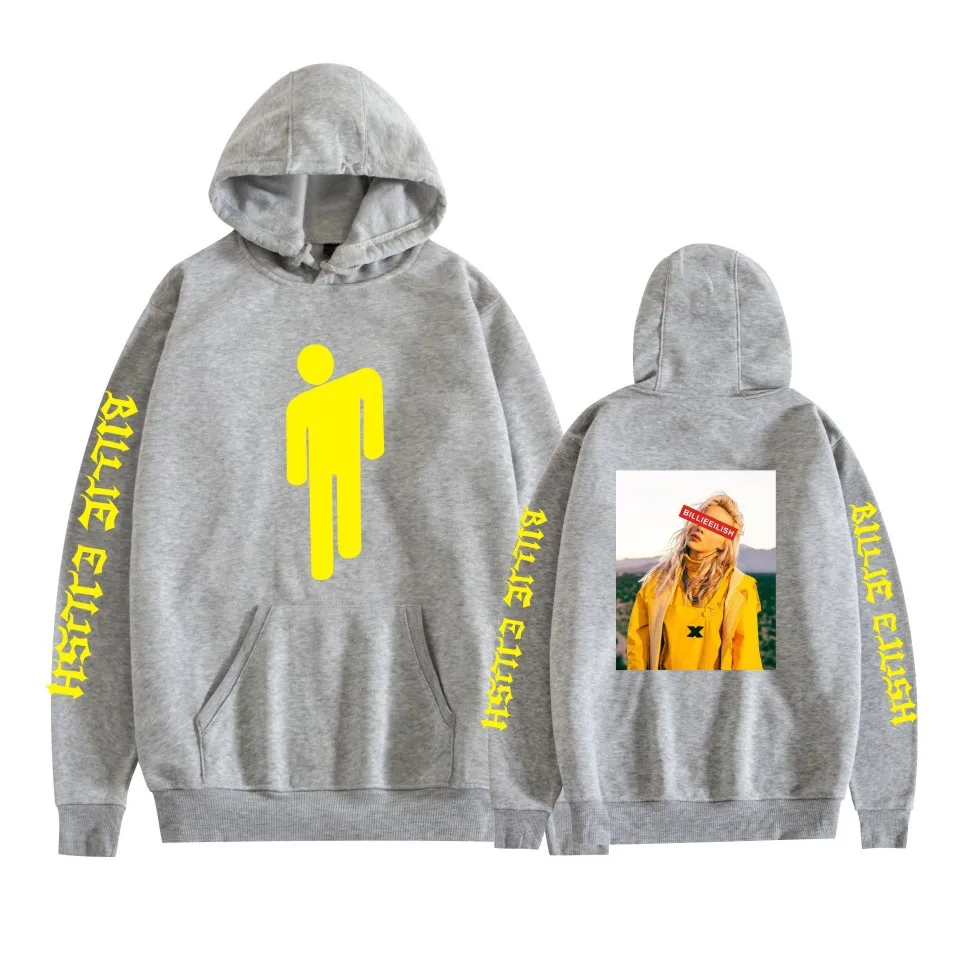 A style 4 Новинка,, худи Billie Eilish с длинным рукавом, одноцветные толстовки с капюшоном,,, повседневные трендовые уличные толстовки - Цвет: A style 4