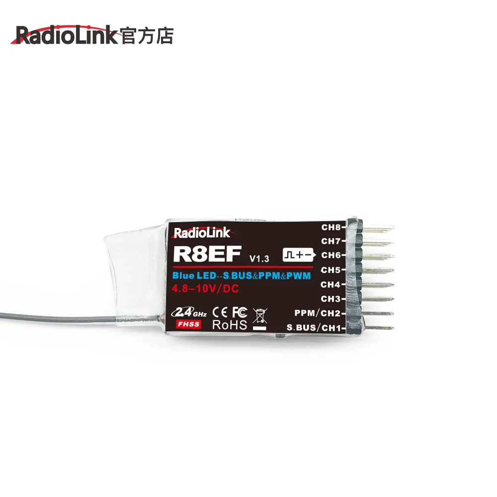 Радиоуправляемый приемник Instock Radiolink R8EF 2 4G 8 каналов Поддержка S-Bus/PPM/PWM Для T8FB/T8S RC