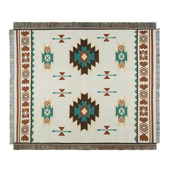 

Hot Multifunctional Geometric Ethnic Wind Tapestry Sofa Blanket Bed Linen Table Cloth