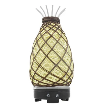 

Essential Oil Aroma Diffuser Rattan Colorful LED Night Light Humidifier Home Office Top Gifts for Women EU Plug