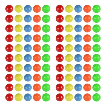 

100pcs Colored Probability Learning Balls Durable Plastic Counting Balls Teaching Aids 15mm Balls for Children Kids Home