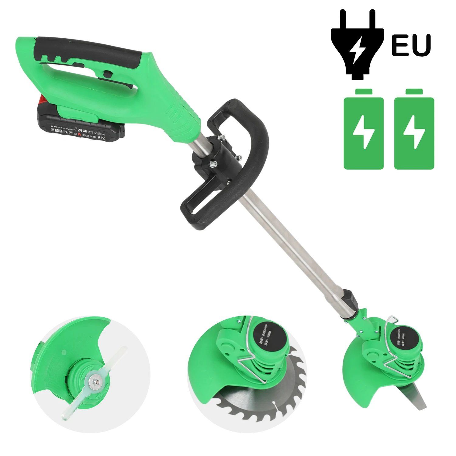 battery powered brush cutter with blade