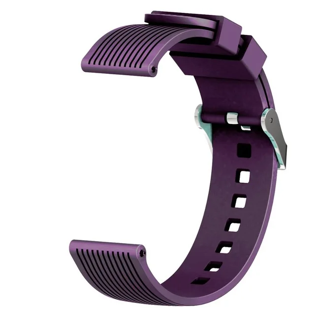 UEBN 20 мм силиконовый ремешок для Garmin Venu vivoactive 3 браслет для Garmin Move 3 Forerunner 245 сменный ремешок для часов - Цвет ремешка: Purple
