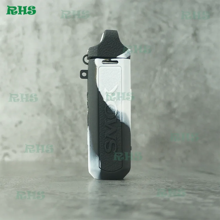 black white 1 шт. электронных сигарет SMOK RPM40 1500 мА/ч, комплект, силиконовый чехол крышка рукав мягкая обволакивающая упругая от RHS фабрики Быстрая - Цвет: black white