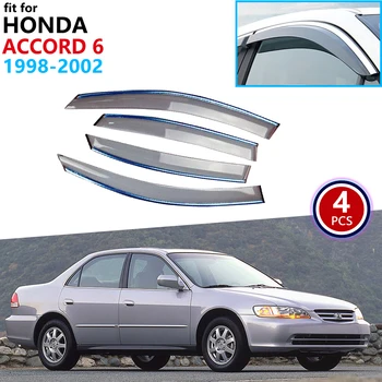 

for Honda Accord 6 Isuzu Aska 1998~2003 Window Visor Vent Awnings Rain Guard Deflector Shelters Cover Car Accessories 1999 2000