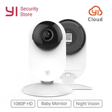 Домашняя камера YI 1080p Home Camera Режим ночной съемки Обнаружение движения Двусторонняя аудиосвязь Облачное хранилище