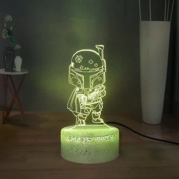 

Creative Phasma LED Night Lamp Star Wars 3D Visual Table Lamp USB Remote Control Desk Lamp Colorful Bedroom Sleeping Night Lamp