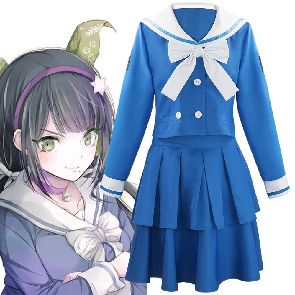 Костюм для косплея чабашира тенко из аниме Danganronpa V3: Killing Harmony женская синяя