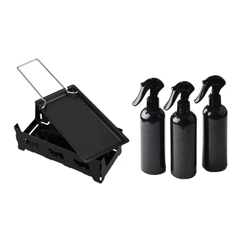 

Non-Stick Metal Cheese Raclette Baking Pan Baking Tray Stove Frame Spatula Set with 10Pcs 300ML Plastic Spray Bottle