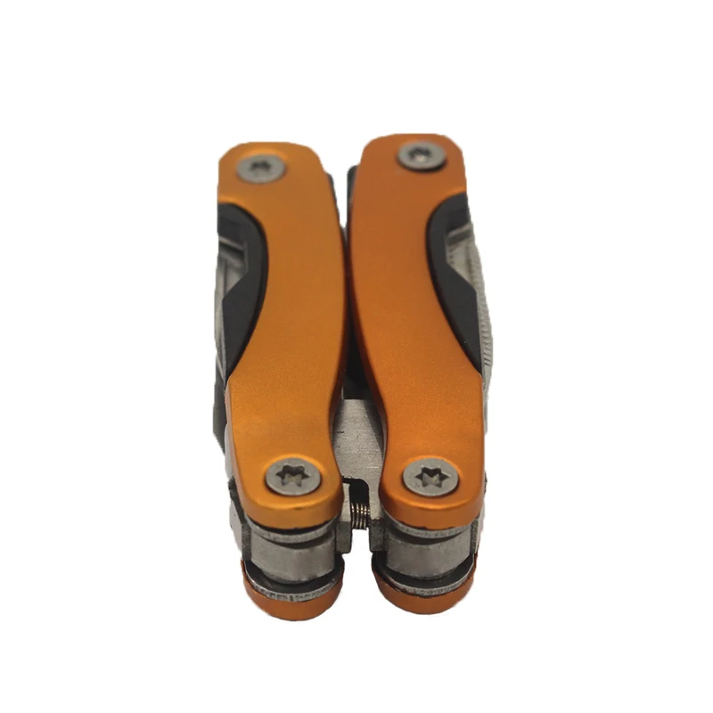 Orange Geoeon открытый многофункциональный плоскогубцы мини Портативный складной muilti-функциональные плоскогубцы зубчатые Ножи ручной инструмент+ отвертка+ плоскогубцы A33 - Цвет: Orange