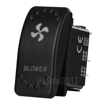 

12V 20A / 24V 10A Dual Red Led 5P On Off SPST Rocker Push Switch Blower Waterproof for Car Boat Truck Circuit Breaker