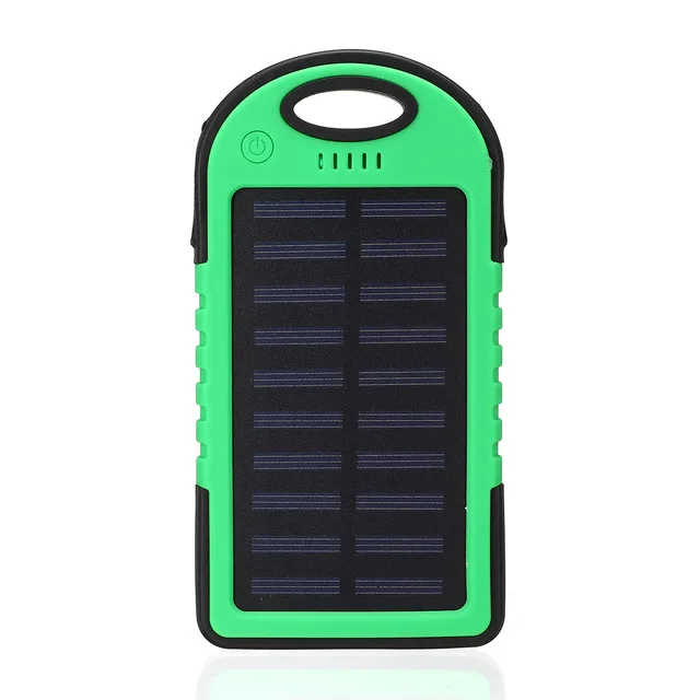 20000mAh Solar Power Bank with Emergency LED Flashlight and Dual USB/Micro Charging Ports