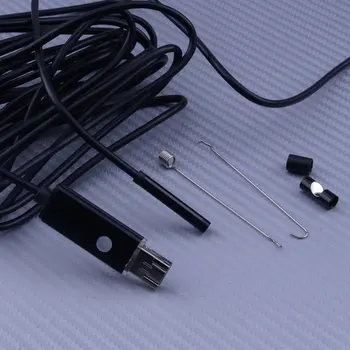 

Waterproof 5.5mm 5M 2In1 Android Multifunction Fit for Car Endoscope LED Lens Inspection Borescope Camera Cable